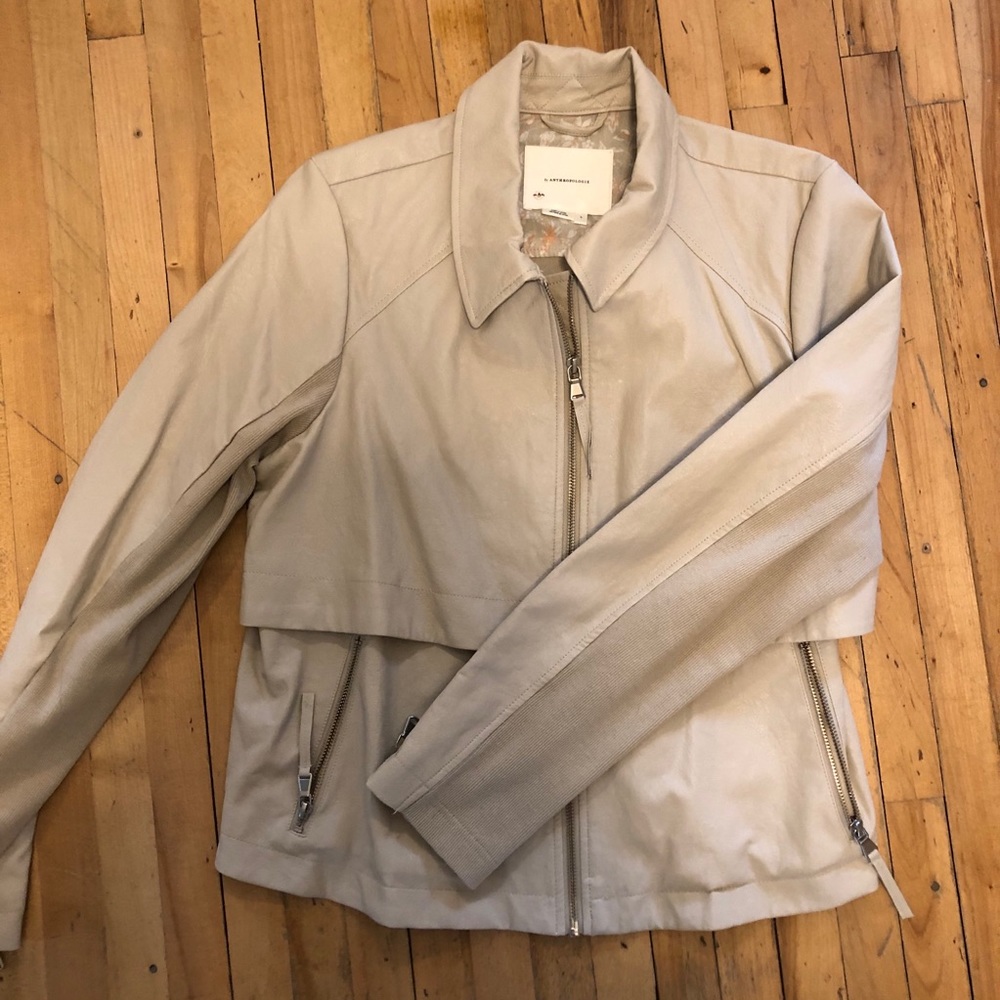Anthropologie cream jacket